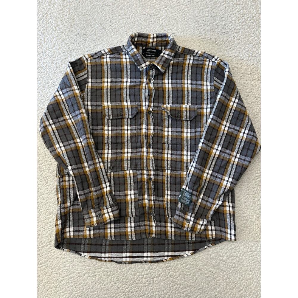 Reese Cooper Mens Long Sleeve Button Down Shirt Flannel Size 2XL